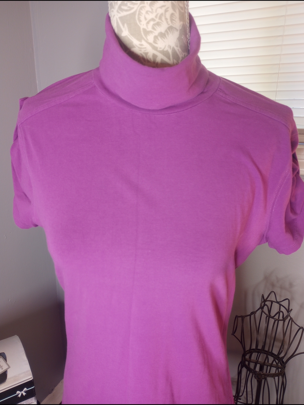 Women's Purple Turtleneck Top Kenneth Cole